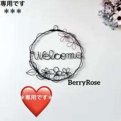 ＊cerise様専用　桜色のお花と葉っぱと蔓　ワイヤークラフト