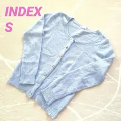 早い者勝ち！タイムセール！インデックス　アンゴラニットカーディガン　ブルー