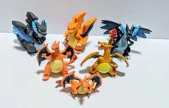 リザードン フィギュア6体セット　モンコレ、ゲットコレクションズ、ポケモンキッズ