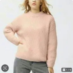 GU　パフィータッチローケージクルーネックセーター　XL