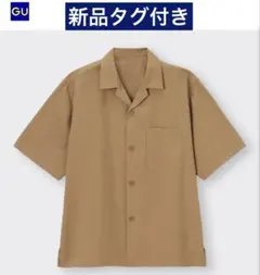 【新品タグ付き】◆GU◆ドライリラックスフィットオープンカラーシャツ　M