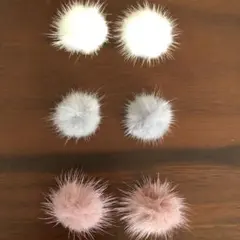 No.35 ミンクファーピアス(イヤリング)