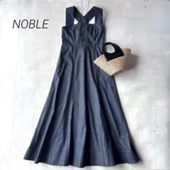 NOBLE デニムライクツイルバッククロスワンピース - メルカリ
