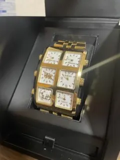 IceLink 多面時計 ゴールド - メルカリ
