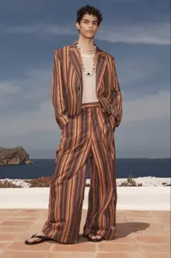 ★新品【サイズM】ZARA Limited Editionストライプ柄スーツ上下