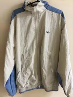 DIESEL ナイロンジャケット ベージュ/青