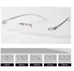 近視用メガネ -2.5 フレームレス　ふちなし　①