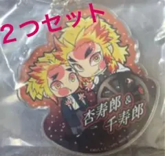 鬼滅の刃 ぴたでふぉめ　アクリルキーホルダー 無限列車編