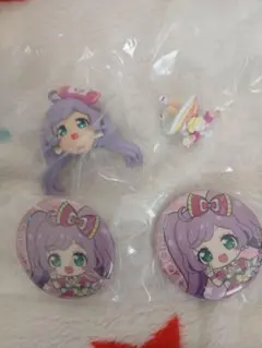 アイカツ　プリパラ あそーと 缶バッジ 真中らぁら　フィギュア　A賞　ガチャ