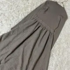 《良品》 OPAQUE.CLIP 切り替えワンピース グレージュ M 上品