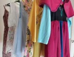 計6着セット　ディズニーアナ雪とベルのワンピースほか可愛いワンピースおまけ付き