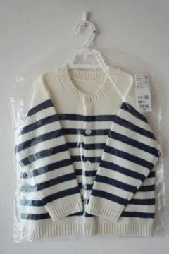 【新品未開封】ユニクロ　スフレヤーンカーディガン　100サイズ