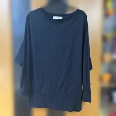 n'Or ブラック 長袖 Tシャツ ルーズフィット　ドルマン　オーバーサイズのサムネイル