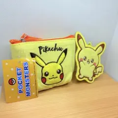 【まとめ売り】ポケモンピカチュウ1番くじポケピースキーホルダー　ミニポーチ