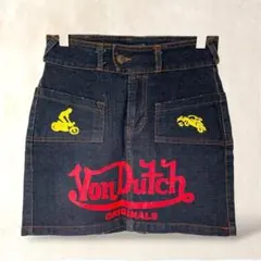 Von Dutch デニム ミニスカート S or M - メルカリ