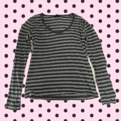 平成ギャル 森ガール coquette Tシャツボーダー ウィッシュコア