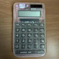 ハローキティ　電卓　スケルトン　平成レトロ