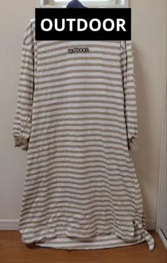 【中古】OUTDOOR PRODUCTS フード付きストライプ授乳服