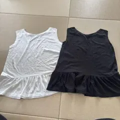UNIQLO タンクトップ 2枚セット Mサイズ ホワイト ブラック