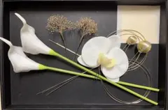 ホワイト　カラー　　胡蝶蘭 髪飾り　プリザーブドフラワー結婚式成人式前撮り和装②