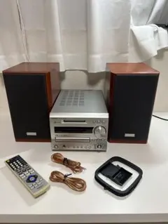 オンキョー ONKYO ESSAY ミニコンポ 現状品 レトロ 通電 リモコン