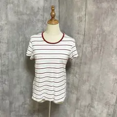 ボーダー　シンプル　Tシャツ　カジュアル　綺麗め　古着