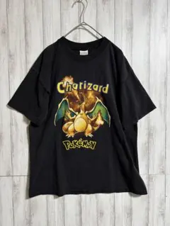ポケモン リザードン tシャツ 90s チャリザード ブラック - メルカリ