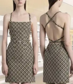 MARINE SERRE クロスストラップ ワンピース