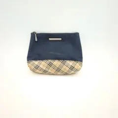 BURBERRY　バーバリー　ポーチ　ノバチェック　ネイビーのサムネイル