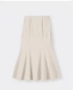 【美品】GU カットソーマーメイドロングスカート　ナチュラル