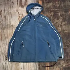 90s VANS ナイロンジャケット フード ネイビー VINTAGE Y2K