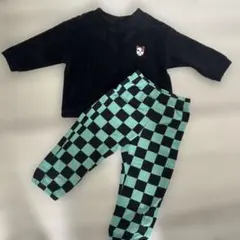 ユニクロ 鬼滅の刃フリース上下セット 110