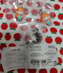 エヴァンゲリオン　めじるしアクセサリー ☆シンジ＆アスカ☆　3点セット