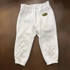 ZETT 膝当て付きホワイト練習着 120cm