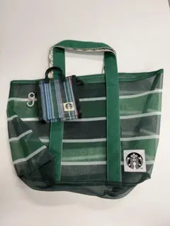 【未使用】 台湾限定 スターバックス 漁網バッグ／チャーム セット バラ売り不可のサムネイル