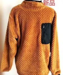ジッパーポケットフリースジャケット ハイネック　M　新品