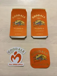 KIRIN x Mrs. GREEN APPLE ステッカー4枚セット