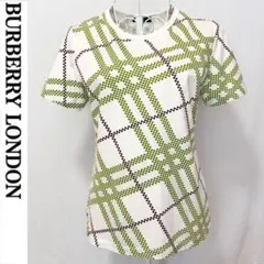 美品 バーバリー ロンドン Tシャツ メガチェック クルーネック 半袖トップス
