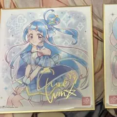 プリキュア 色紙art７　キュアウィンク　レア　アイドルプリキュア キミプリ