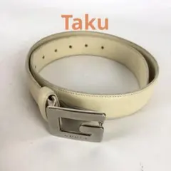 GUCCI グッチ GG柄 ロゴ ベルト ホワイト レディース ブランド