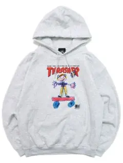 THRASHER KID COVER HOODY Gray XLサイズ