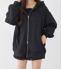 NICE CLAUP ゆるたぽシルエット/オーバーサイズグリッターパーカーのサムネイル