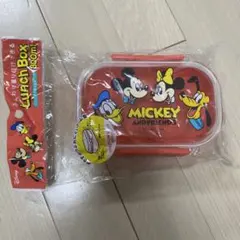 Disney Mickey and Friends 弁当箱 300ml 赤のサムネイル