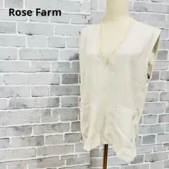 Rose Farm ベスト ジレ アイボリー ローズファーム しまむらC222