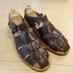 Paraboot Pacific レザーサンダル ブラウン メンズ 42のサムネイル