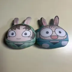 忍たま乱太郎　ウサ耳お手玉　善法寺伊作、猪名寺乱太郎セット