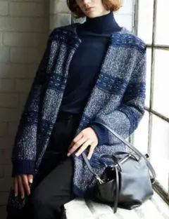 セオリーリュクス theory luxe アルパカ混 ニットカーディガン ロング