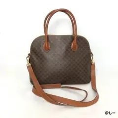 CELINE セリーヌ マカダム柄 ドーム型 2WAY ハンドバッグ