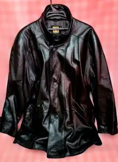 希少 McRoman 90年代 レザージャケット テーラードジャケッツーウェイ黒