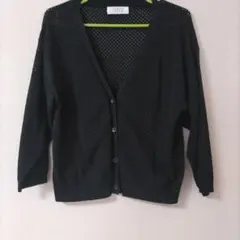 LOWRYS FARM ブラック カーディガン